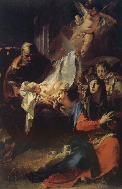 Giovanni Battista Tiepolo Pilgrims son Norge oil painting art